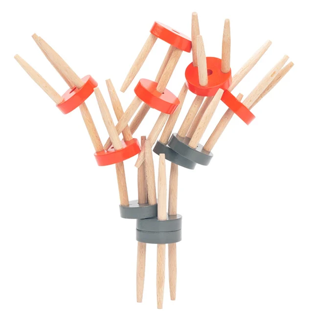 Wood Stacking And Balancing Toy Balance Blocks Stacking Stools Game For Kids Educational Play Kit For Kids Toddlers Skill 2