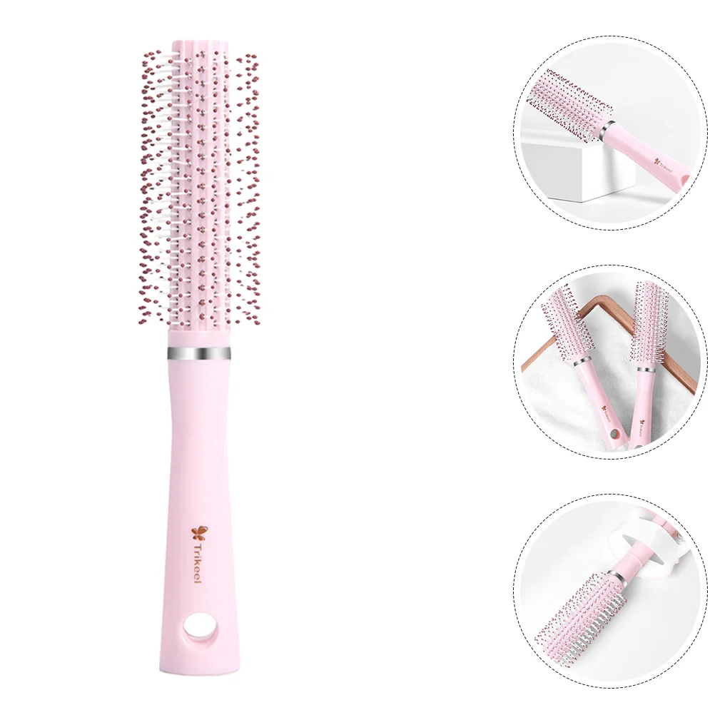 Stereotypes Curling Comb Travel Portable Hair Brush for Women Abs Styling Blow-drying