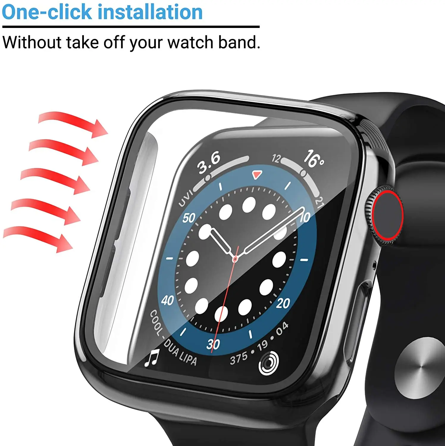 Enhanced Plated Screen Protector with Glass Cover