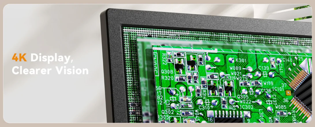Elikliv TL301 7'' Löt-Mikroskop für Elektronik 4K 3-Linsen Digitalmikroskop 2000X HDMI-Mikroskop Münzlupenmikroskop – Detail 7
