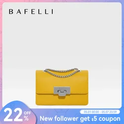 BAFELLI 2023 WOMEN'S HANDBAG NEW BOXY CLASSICAL CHAIN BAG CROSSBODY SHOULDER FASHION STYLISH MINI SIZE PURSE CASUAL TRENDING