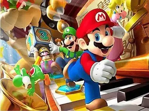 thumbnail image 1 of Personajes de anime japoneses de Bandai, lindos personajes de dibujos animados, Super Mario, lienzos de pintura, impresiones de pared para decoración de habitación de niños, 1 of 5