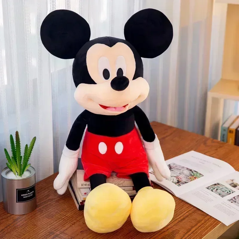 40-100cm Disney Mickey Minnie Plush Doll Cotton Filled Cartoon Cute Super Soft Stuffed Animals Toys Children Christmas Gift Girl