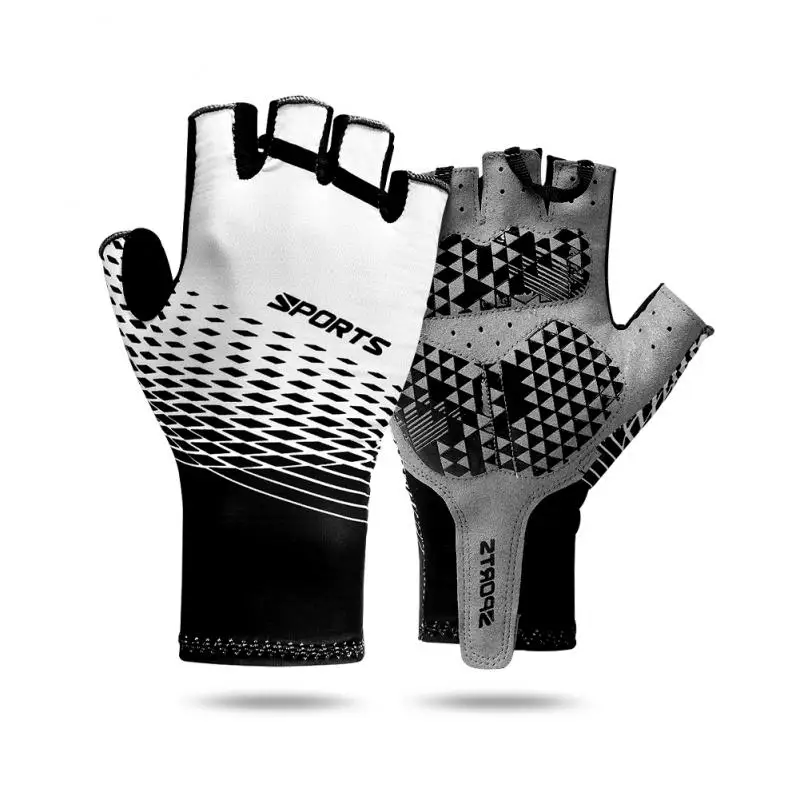 

Cycling Gloves Men's Summer Sports Sunscreen Breathable Sweat-absorbent Half Finger Gloves Men and Women