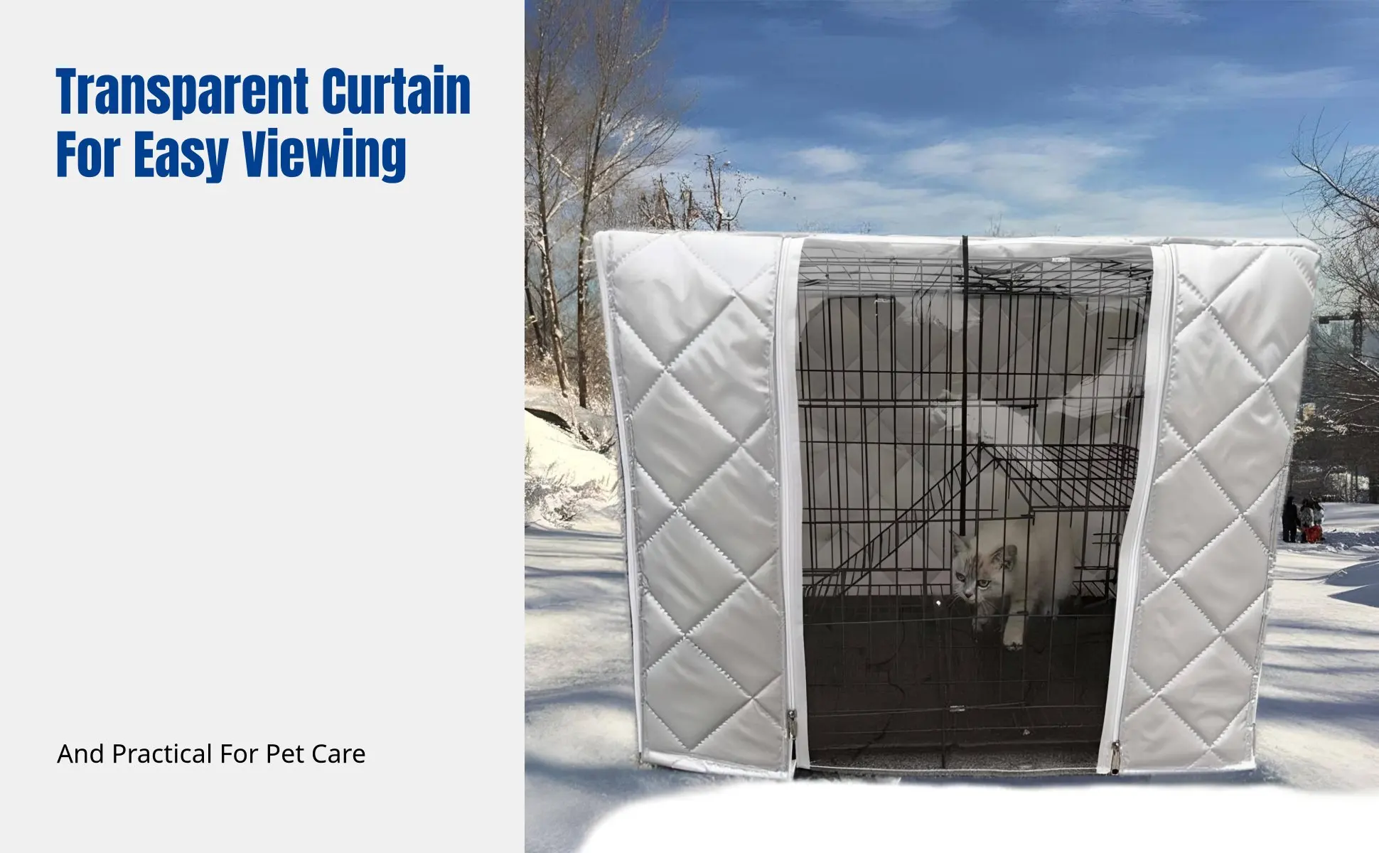 Dog Crate Cover, Thickened Windproof Rainproof Pet Kennel Insulation, Double Layer Outdoor Enclosure Cover, All-Season Dog Crate Cover, Thickened Windproof Rainproof Pet Kennel Insulation, Double Layer Outdoor Enclosure Cover, All-Season