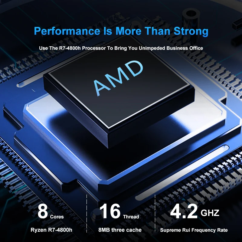 GenMachine New AMD Ryzen 7 4800H Windows 10/11 MINI PC DDR4 MAX