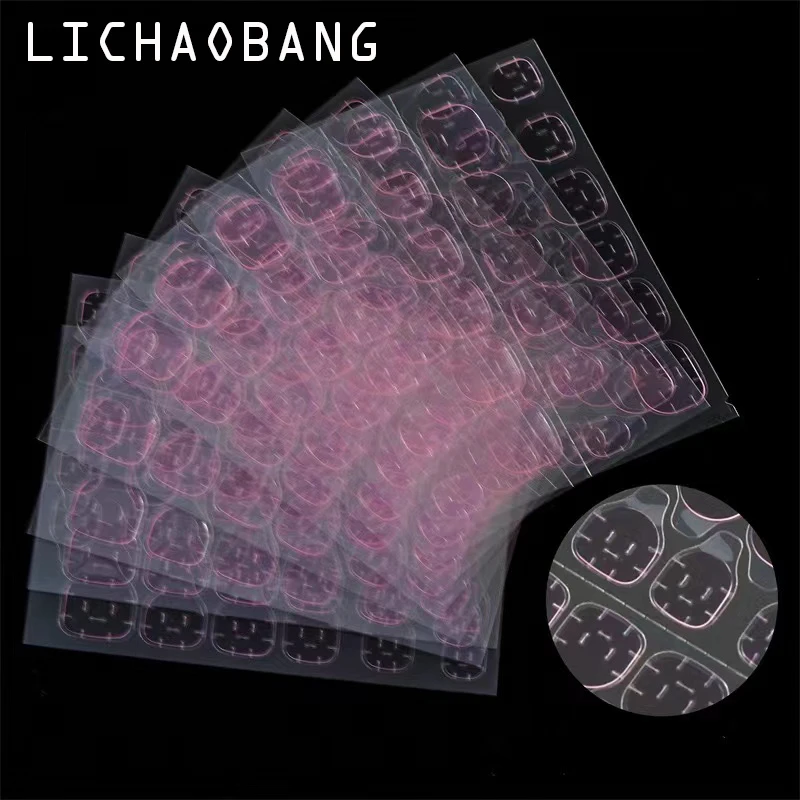 24/120/240pcs Diy Nail Tip Double Sided Sticker Adhesive Glue Sticky Tape Transparent Nail Glue