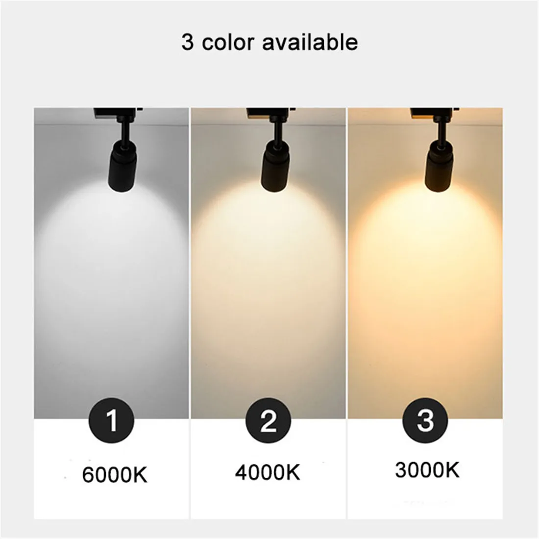 5/7/10/12W 8 to 60 Degree Beam Angle Adjusted Zoomable LED Track Light, Black Narrow Beam Ceiling Zooming Spot Picture Lighting 5
