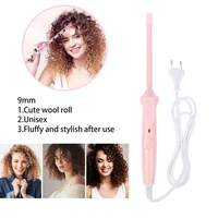 Fer à friser professionnel 9mm, ondulation des cheveux, revêtement en céramique Portable, baguette à friser électrique, rouleau pour Salon de beauté 2