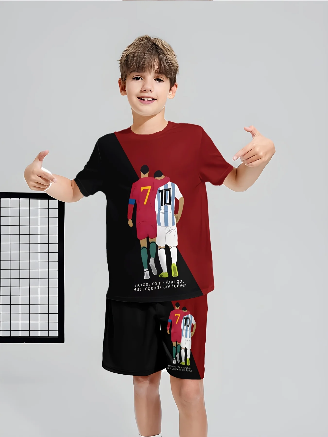 2025 summer new c Ronaldo CR7 children's set comfortable
