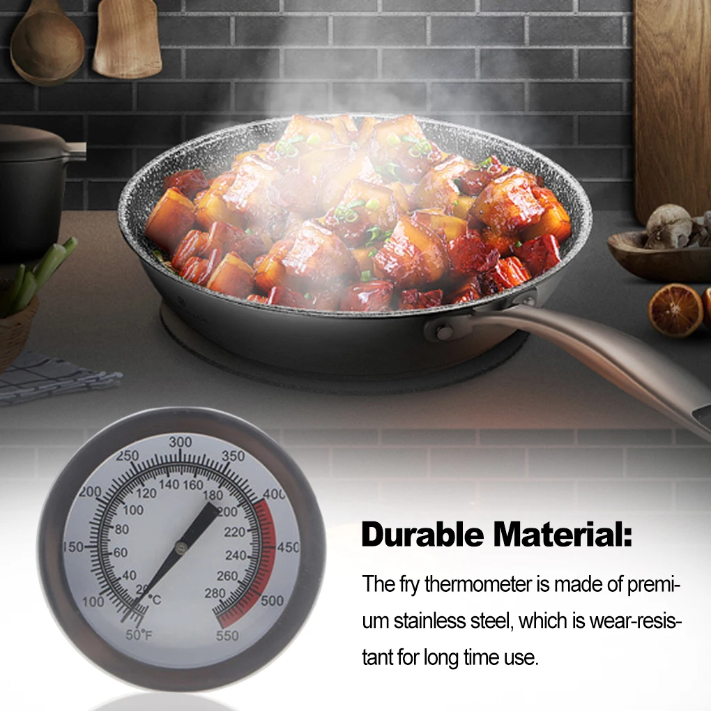 Stainless Steel Frying Oil Fryer Thermometer Fried Long Handle Deep Fry Kitchen Tools Household Supplies Gadgets 4