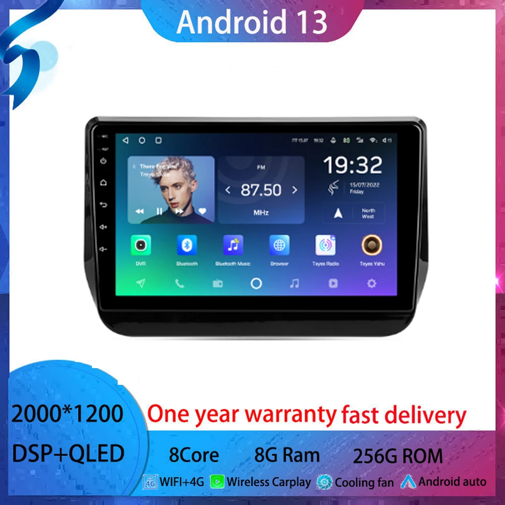 

9"Android 13 For Hyundai H1 /Grand Starex 2017-2022 Car Radio Multimedia Video Player Android auto wireless adapter 2 din BT5.0