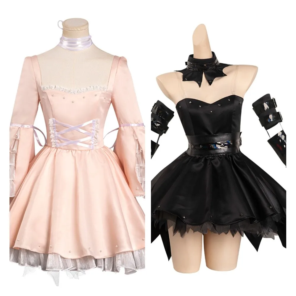 

Chobits Freya Cosplay Costume Black Dress Rie Tanaka Chi Halloween Carnival Party Suit for Adult Women Girls Fashion Clothes
