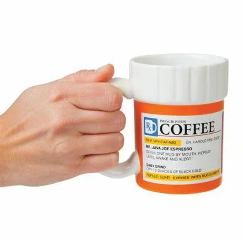 Prescription Coffee Mug - فنجان قهوة بوصفة طبية