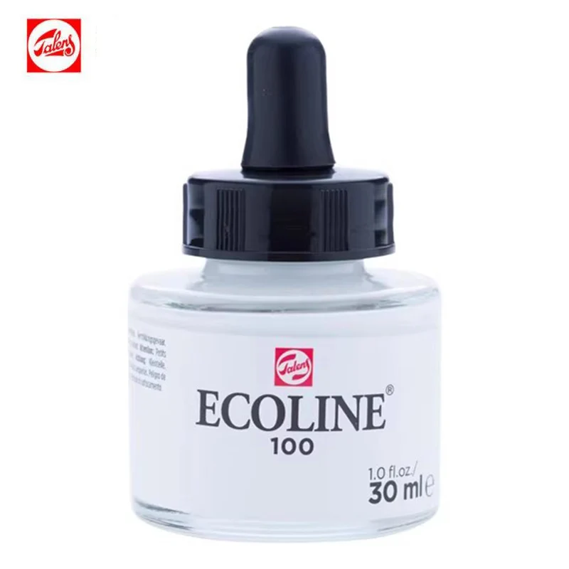 Liquid Talens Watercolor Ink Ecoline Transparent Pigment Color Drawing Dropper Aquarelle Paint 30mL 1pc Architects Art Supplies