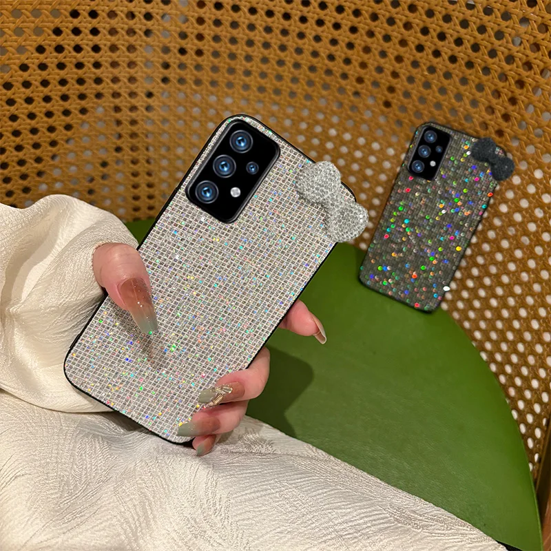 Luxury Shiny 3D Diamond Bowknot Phone Case - Lovely Soft Back Cover