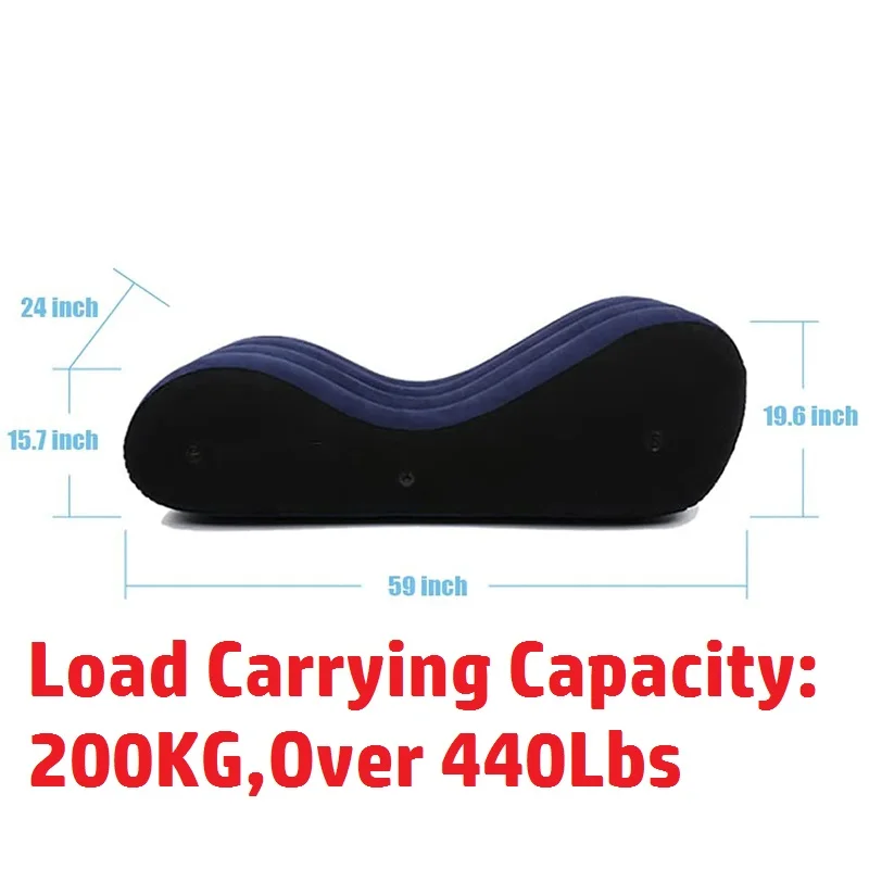 Sex Toys Sex Chair Bed Sex Love Pillow Inflatable Sofa Bed Air Cushion Yoga Chaise Lounge