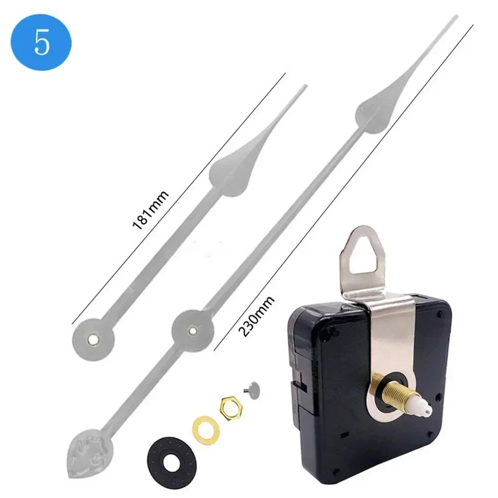 Silent Quartz DIY Mechanism Movement Kits Clock Repair Parts Large Long Hands Clocks Movements High Torque Wall Clocks Replacement Parts