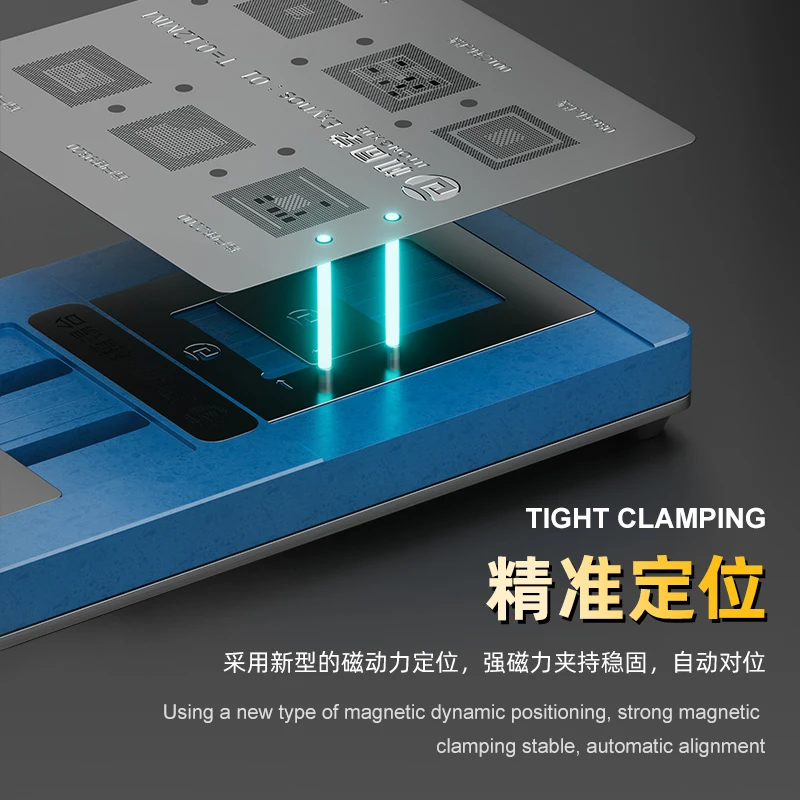 JTX T4 Universal Chips Glue Removal And Tin Planting Platform Support IP/Android CPU EMMC RAM 76 Model Of Chips 13 Stencil