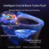 Bidet Toilet Auto Open Close Modern Minimalist Toilet Heated Seat Warm Water Auto Flush Nightlight Electric Elongated 4