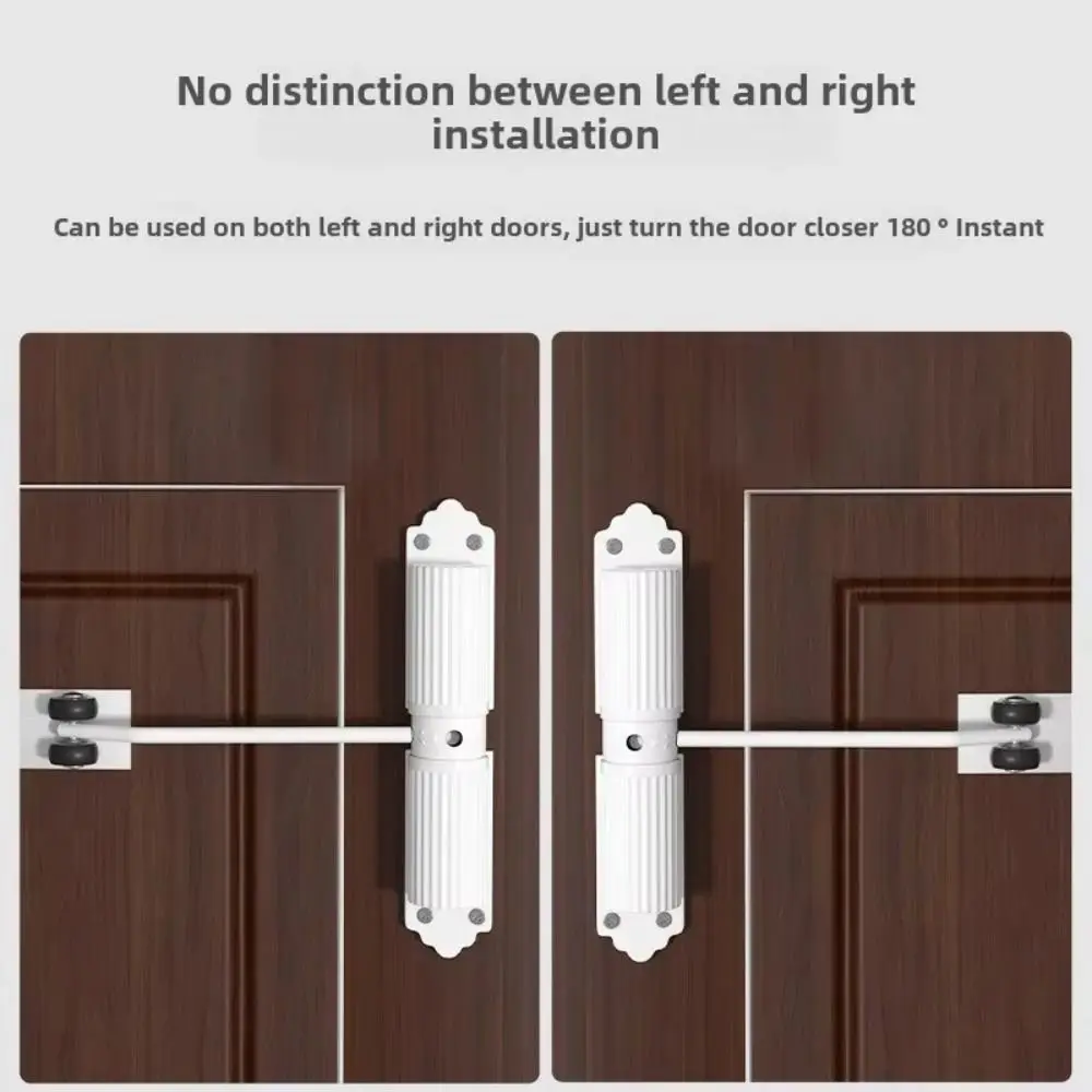 Simple Installation Automatic Door Closer Adjustable Speed 180 ° Hydraulic Buffer Rust-proof Protective Door