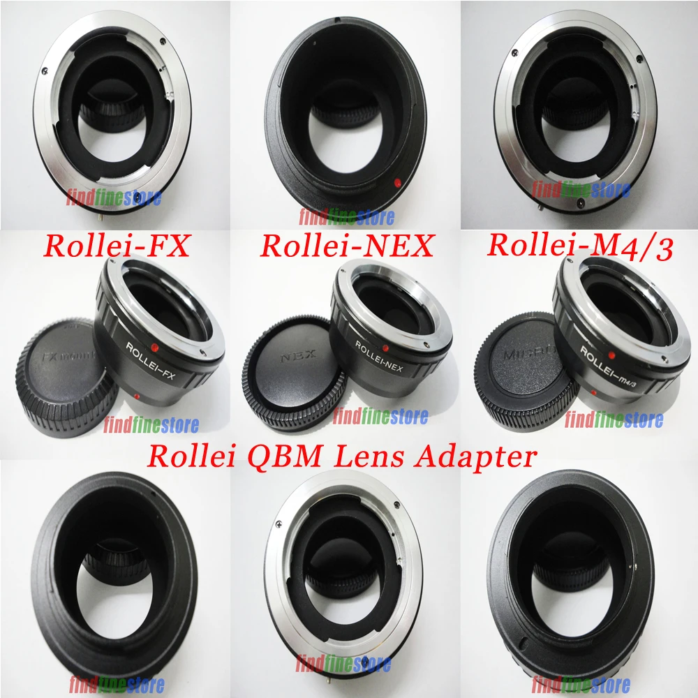 Адаптер для камеры Rollei QBM Mount Lens to Sony E NEX C3 5T Fujifilm Fuji FX X Pro2 Pro1 Micro 4/3 M4/3 E-P3 Camera + CAP |