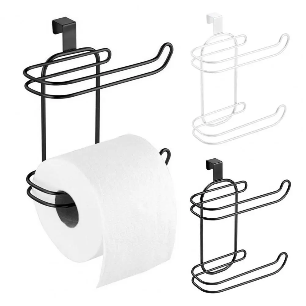 Tissue Holder Double-layer Toilet Paper Holder with Strong Load-bearing Capacity Rust-resistant Tissue Rack for Bathroom Kitchen