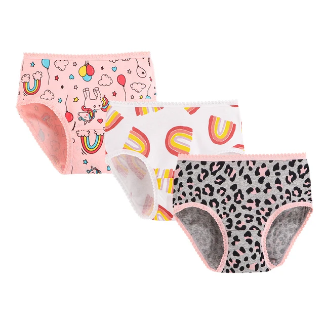 Little Girls Cartoon Briefs 3pcs/pack Cute Girls Panties Kids