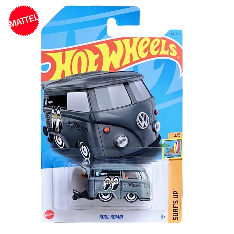 Original Mattel Hot Wheels C4982 Car 1/64 Diecast 49/250 Volkswagen Kool Kombi Vehicle Toys for Boys Collection Birthday Gift