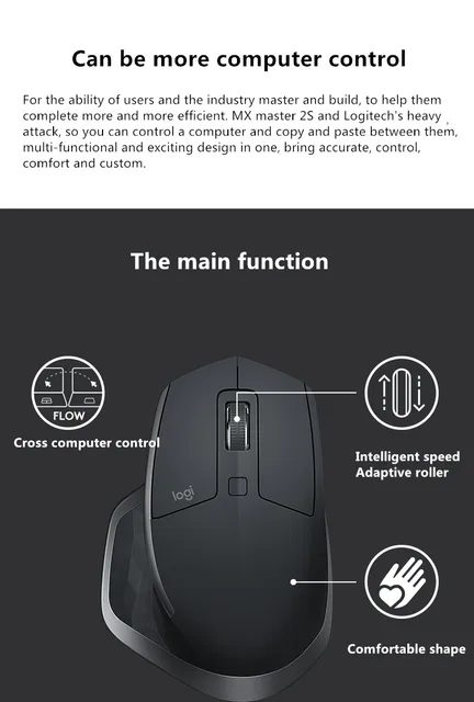Necessities atom Siesta original Logitech MX Master 2S Anywhere 2S Wireless Mobile Mouse  Rechargeable Control Upto 3 Apple Mac and Windows Computers