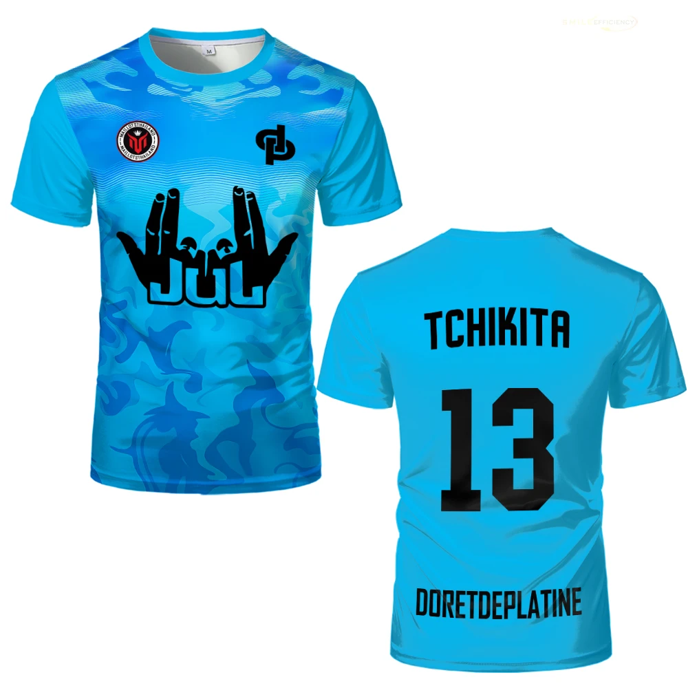 New Summer Maillot JUL Jersey Tchikita Youth Breathable Quick Dry Training Football T-shirt Men and Women Fashion Sports Tees - Image 6