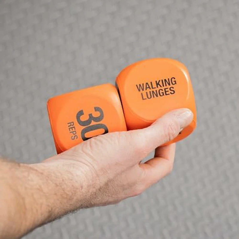 2Pcs Exercise Dice-Workout Dice Game For Cardio, Exercise Classes-Full Body Training Routine For Home & Gym game dice dice set