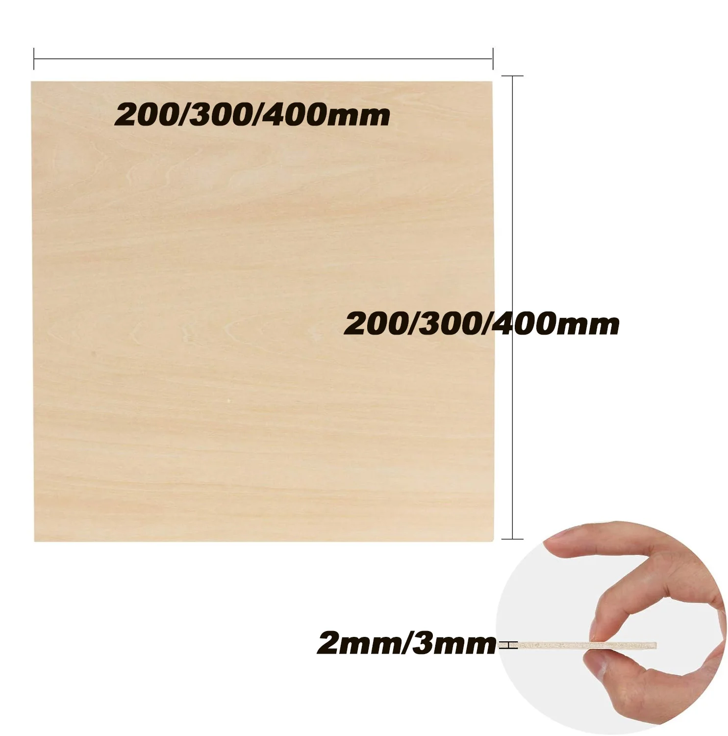 Basswood Sheets 200/300/400mm for Laser Engraving
