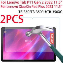 Premium Tempered Glass Screen Protector for 11.5 Tablets - 2 - Pack (2PC Glass)