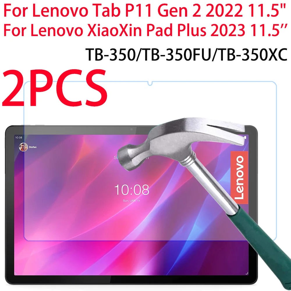 Filme de Vidro Temperado para Lenovo Tab Protetor de Tela Lenovo Tab P11 2nd Gen Xiaoxin Pad Plus 2023 Tb350fu 11.5 11.5 2023 Pcs
