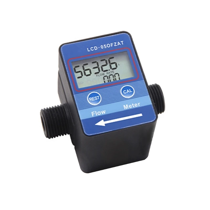 

Digital Turbines Flow Meter Digital Display Counter for Measure Diesels Kerosene Gasolines 2.3-3.3V Dropship