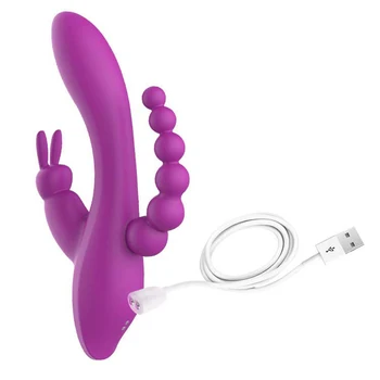 Hot Selling Rabbit Realistic Dildo Vibrator Sex Machine Breast Massage Cup Rotating Nipple Stimulator for Female Couples 1