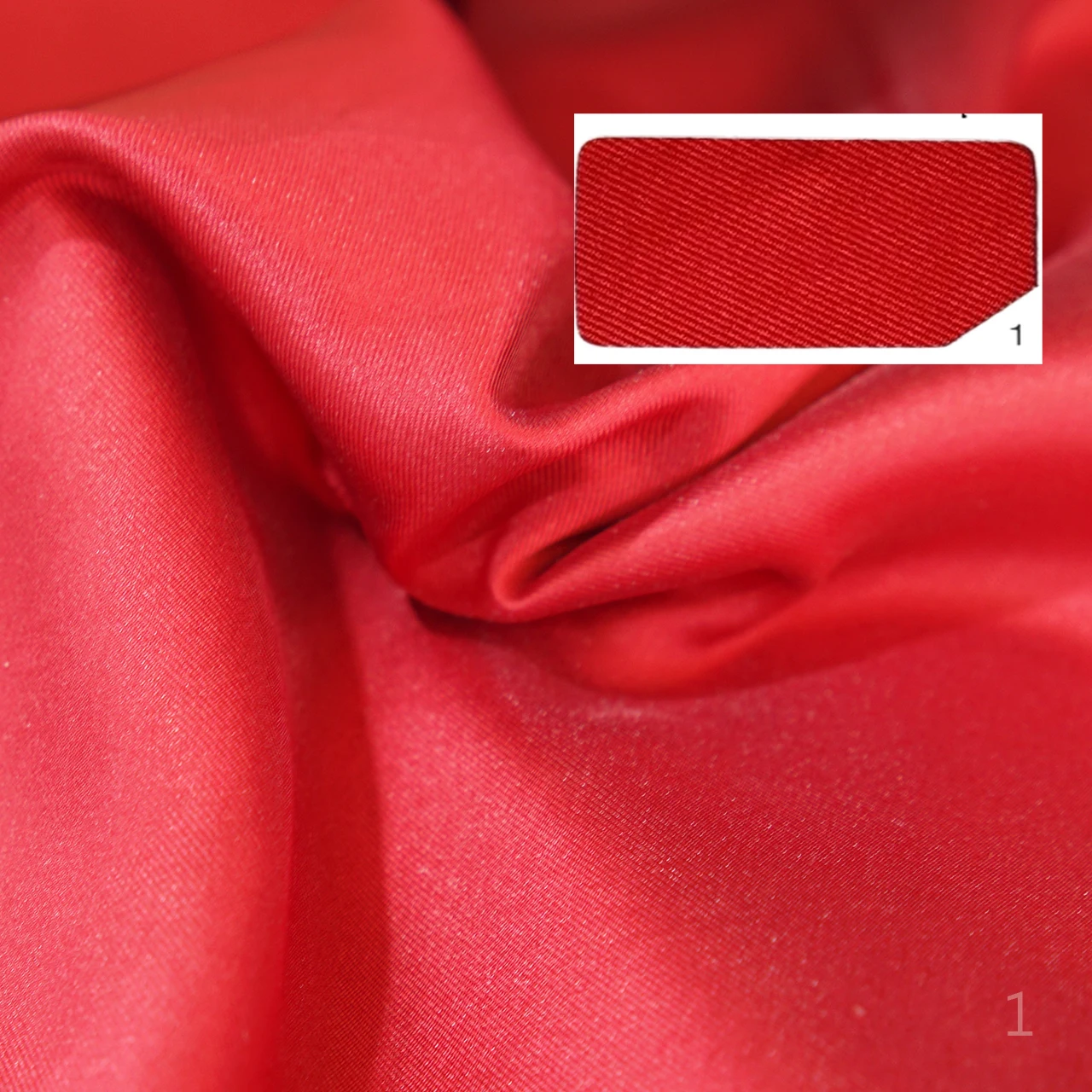 Elegant Red and Pink Mikado Satin Evening Dress Fabric - Twill Satin