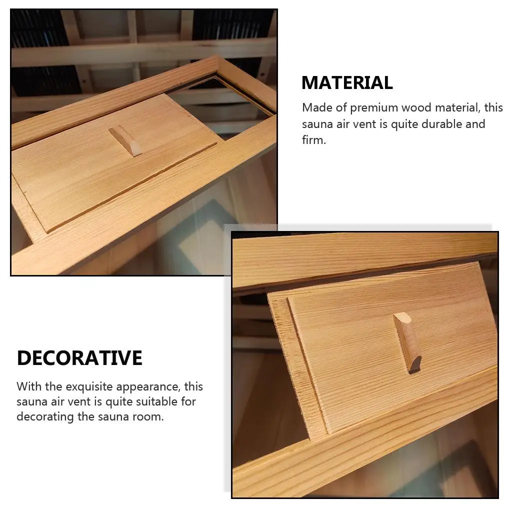 Sauna Air Vent Room Supplies Ventilated Grille Window Bath Accessories Smooth Firm Structure Steam Outlet 6