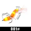 New polychrome Size Foam bait Bass Lure 4.5g Soft Fishing Luya Bait Density Foam Swim Baits with 2 Treble Hooks 5