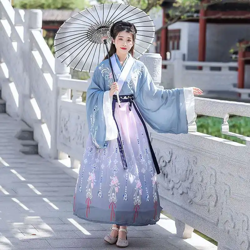 Halloween Chinese Ancient Costume for Women Tang Dynasty Princess Cosplay Stage Wear Asian Traditional Chinese Hanfu Women