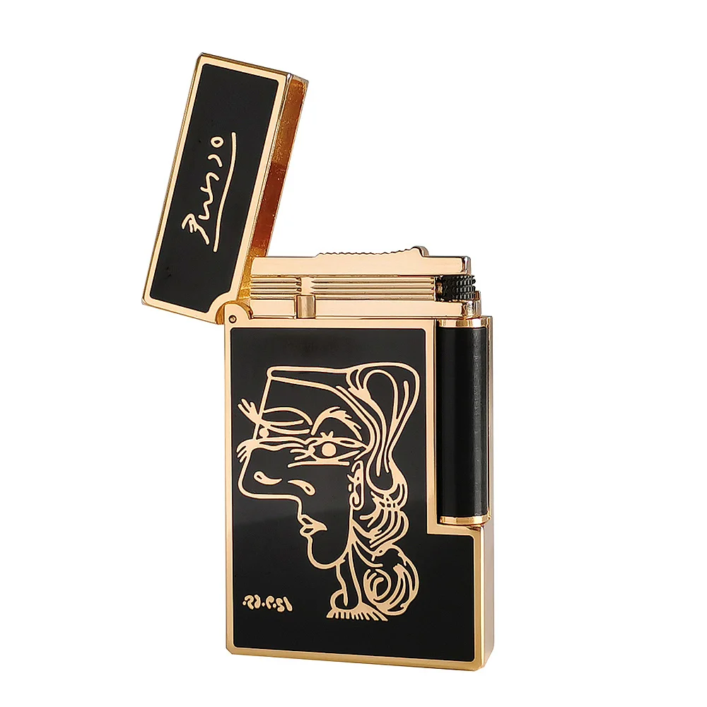 Ligne 2 Gas Lighter Picasso Copper Lacquer Smoking Tobacco Cigarette Accessories Man Gifts Limited Edition