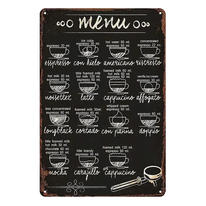 Plaque En Métal Métallique Poster Mural Tin Sign 40x30 Cm Nostalgique