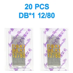 Premium Sewing Needle Variety Pack - 20 PCS for Industrial Lockstitch & Overlock Machines (12)