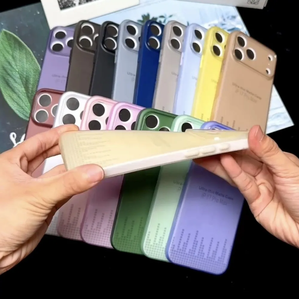 Ultra Thin Matte Translucent Phone Case - Shockproof Clear Slim Soft TPU Back Cover