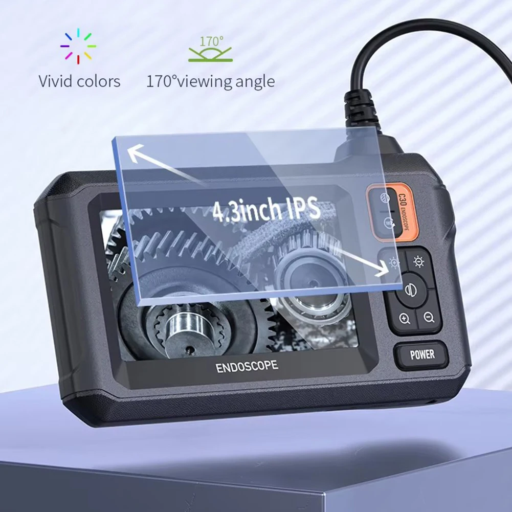 1080P HD 산업용 내시경 카메라 8 LED 자동차 검사 카메라 USB 충전식 내시경 카메라 하수구용 2000mAh