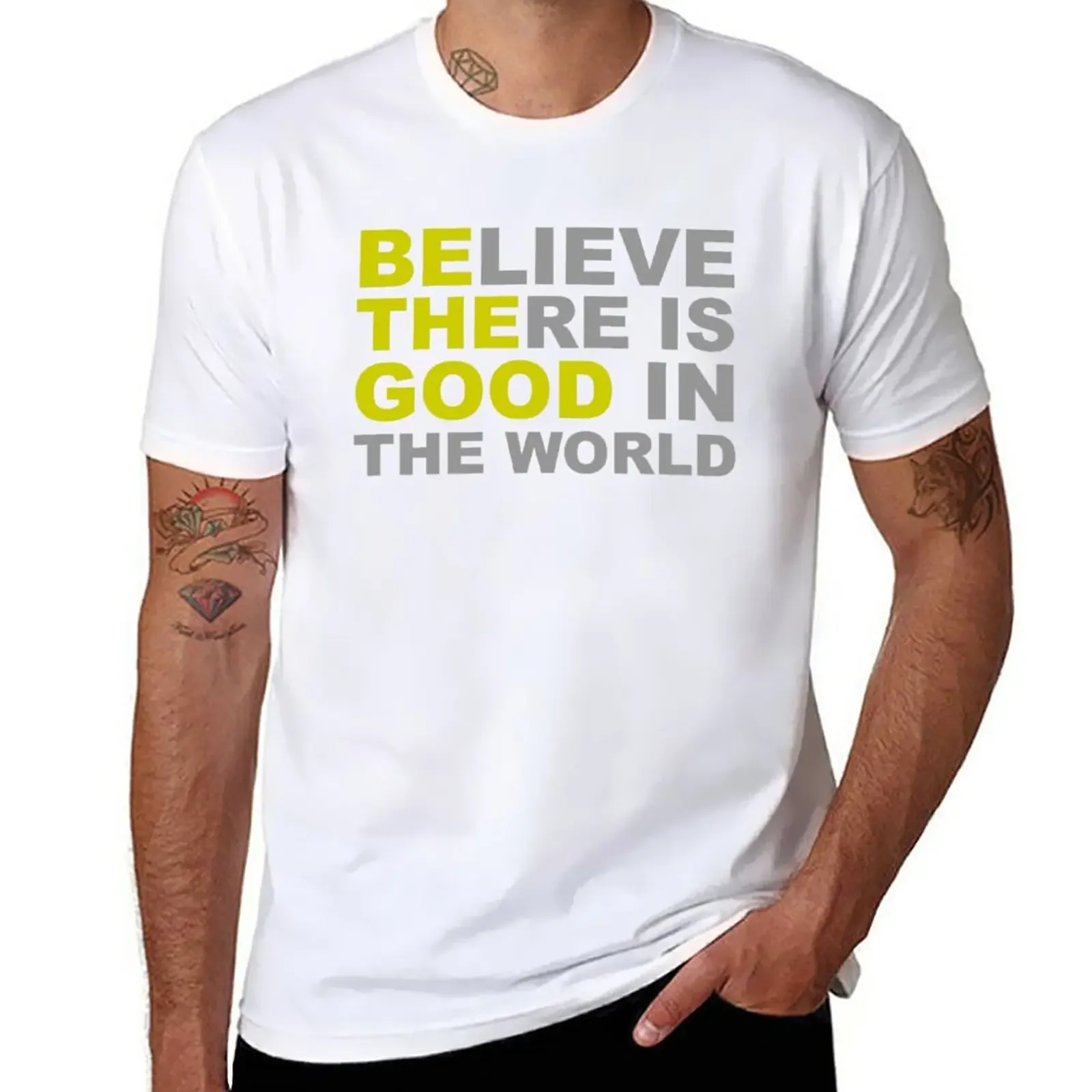

Inspirational Gifts - Be The Good Believe There is Good in the World Positive Motivational Gift Ideas - Be The Change Yo T-Shirt