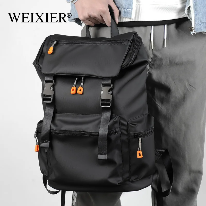 

WEIXIER Backpack men's business and leisure large capacity travel bag computer backpack junior high school student backpack
