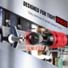 New 3/8 Inch Cordless Electric Wrench 90° Right Angle Ratchet Wrenches 12V Rechargeable Car Repair Tool with 2 Battery 7 Sockets 2