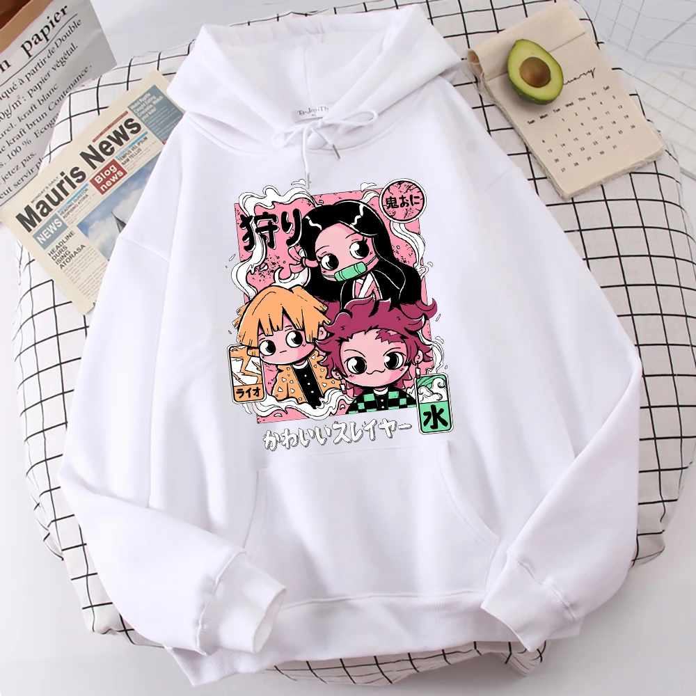 

Demon Slayers Cartoon O-Neck Printing Hoodies Men Harajuku Fashionsweatshirt Sport Spiritual Top Vintage Hat Rope Hoodie Men'S